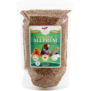 Scenic Allprem Canary and Finch Bird Food | Formulated Diet | Apple and Corn Flavor | 1 Pound Bag (1 LB)