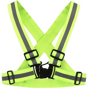 Reflective Belt, Reflective Vest,Running Vest, Safety Vest, Safety Straps, High Visibility Vest for Walking, Cycling, Hiking, Jogging, Dog Walking