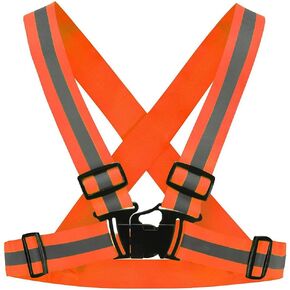 Reflective Belt, Reflective Vest,Running Vest, Safety Vest, Safety Straps, High Visibility Vest for Walking, Cycling, Hiking, Jogging, Dog Walking