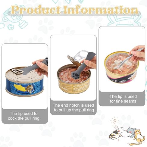 مجموعة مستلزمات علب أغذية الحيوانات الأليفة مكونة من 16 قطعة، 10 قطع من أغطية علب الحيوانات الأليفة من السيليكون، أغطية علب القطط، 4 قطع من ملاعق علب الحيوانات الأليفة من السيليكون، قطعة واحدة من فتاحة علب الحيوانات الأليفة متعددة الوظائف، وقطعة واحدة من  in Kuwait