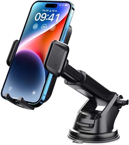 Phone Mount for Car,Military-Grade Car Phone Holder Mount Universal Automobile Dashboard Windshield Cell Phone Holder Truck Vent for iPhone 16 15 14 13 Pro Max Samsung in Saudi Arabia
