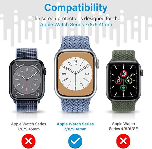 UniqueMe [6 Pack TPU Screen Protector Compatible with Apple Watch 44mm SE 2022 Series 6/5/4, [Upgrade Flexible Film] Anti-Scratch Soft HD TPU Clear Film for iWatch 44mm in Kuwait