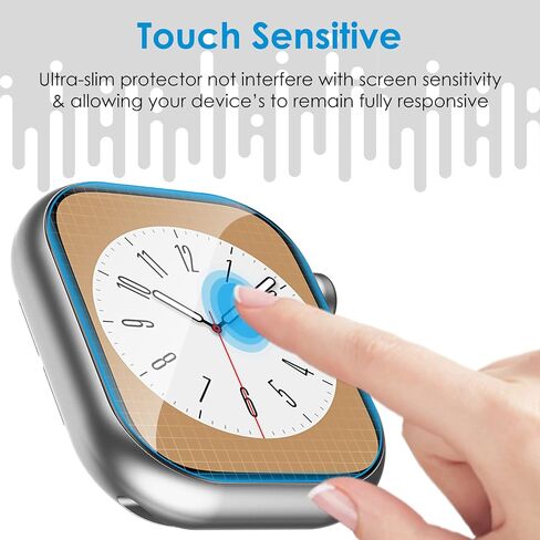 UniqueMe [6 Pack TPU Screen Protector Compatible with Apple Watch 44mm SE 2022 Series 6/5/4, [Upgrade Flexible Film] Anti-Scratch Soft HD TPU Clear Film for iWatch 44mm in Kuwait
