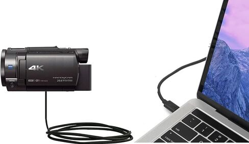 BRENDAZ Camcorder USB Cable Compatible with Sony FDR-AX53 4K Ultra HD Camcorder, USB 2.0 Micro USB Cable (15-Feet) in Saudi Arabia