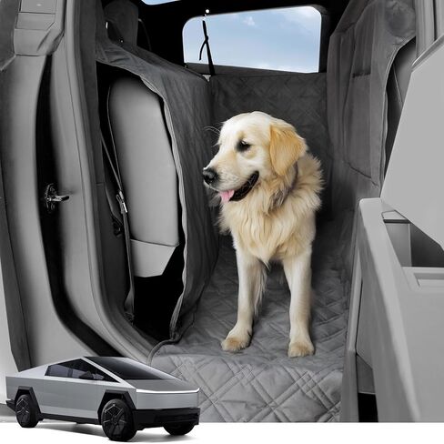 حصيرة الكلب الكبيرة لسيارة Tesla Cybertruck 2024، غطاء مقعد كلب أليف مقاوم للماء ومضاد للخدش لملحقات Cybertruck in Kuwait