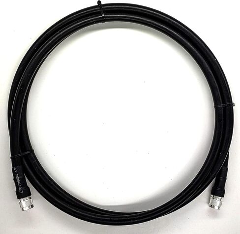 LMR-400/LMR400 N- Male to N-Male (NM-NM) 12 FT Coaxial Cable Assembly Made with Genuine Times Microwave Low Loss 50 ohm Coaxial Cable (12 FEET in Length)-Sold by Cable Assemblies Now in Saudi Arabia