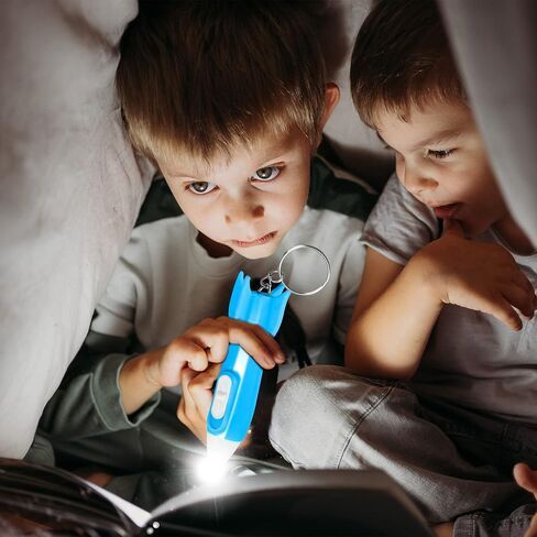 100 Packs Helicopter Flashlight Keychain Rocket Flashlight Keychain for Space Theme Party Birthday New Year Gifs, 4 Colors in Kuwait