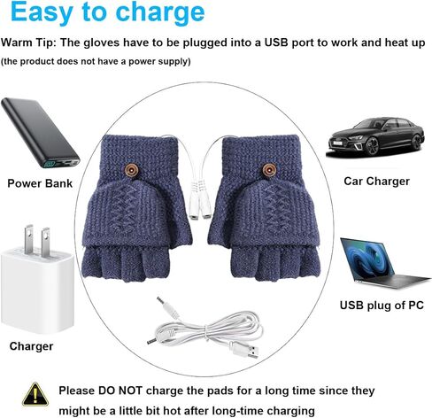 الرجال والنساء USB قفازات ساخنة القفاز الحياكة الأيدي كامل الأصابع ونصف أصابع قفازات اليد الدافئة للكمبيوتر المحمول هدية الشتاء رمادي in Saudi Arabia