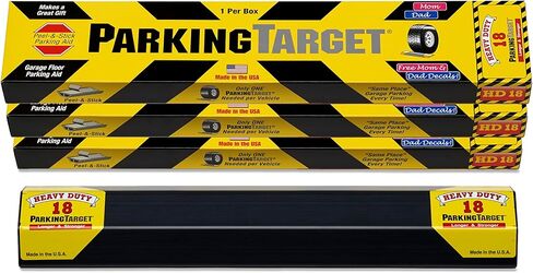 PARKINGTARGET HD-18: هدف وقوف السيارات شديد التحمل - أداة مساعدة وقوف السيارات تحمي جدران السيارة والجراج، سهلة التركيب، قابلة للتقشير واللصق، تحتاج إلى قطعة واحدة فقط لكل مركبة، مصممة لتدوم طويلاً (عبوة واحدة) in Kuwait