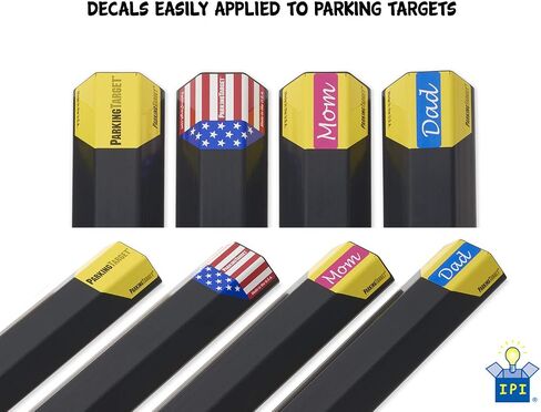 PARKINGTARGET HD-18: هدف وقوف السيارات شديد التحمل - أداة مساعدة وقوف السيارات تحمي جدران السيارة والجراج، سهلة التركيب، قابلة للتقشير واللصق، تحتاج إلى قطعة واحدة فقط لكل مركبة، مصممة لتدوم طويلاً (عبوة واحدة) in Kuwait