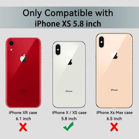 Battery Case for iPhone X/ XS, Newest 10000mAh Rechargeable Portable Charging Case with Wireless Charging Compatible for iPhone X/ XS (5.8 inch) with Carplay Extended Battery Pack Charger Case (Pink) in Saudi Arabia