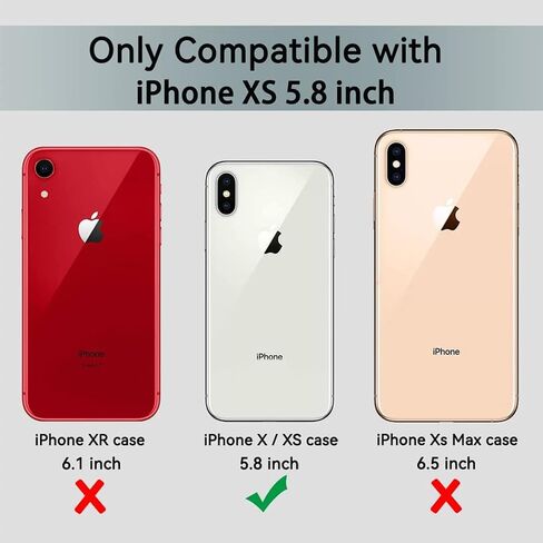 حافظة بطارية لهاتف iPhone X/ XS، أحدث حقيبة شحن محمولة قابلة لإعادة الشحن بقدرة 10000 مللي أمبير في الساعة مع شحن لاسلكي متوافق مع iPhone X/ XS (5.8 بوصة) مع علبة شاحن بطارية ممتدة Carplay (وردي) in Kuwait