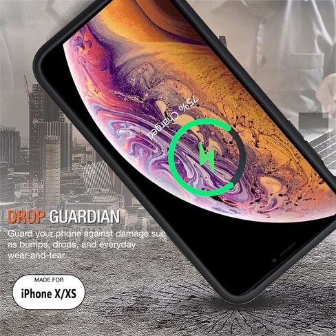 حافظة بطارية لهاتف iPhone X/ XS، أحدث حقيبة شحن محمولة قابلة لإعادة الشحن بقدرة 10000 مللي أمبير في الساعة مع شحن لاسلكي متوافق مع iPhone X/ XS (5.8 بوصة) مع علبة شاحن بطارية ممتدة Carplay (وردي) in Kuwait