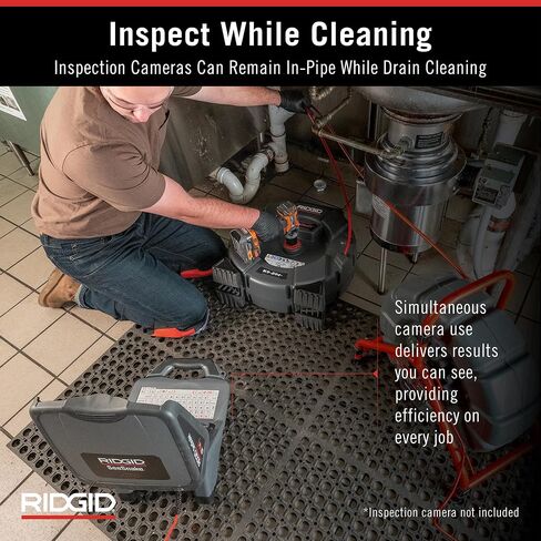 RIDGID 64273 نموذج K9-204 مجموعة آلة تنظيف الصرف FlexShaft لأنابيب 2 "-4" in Saudi Arabia