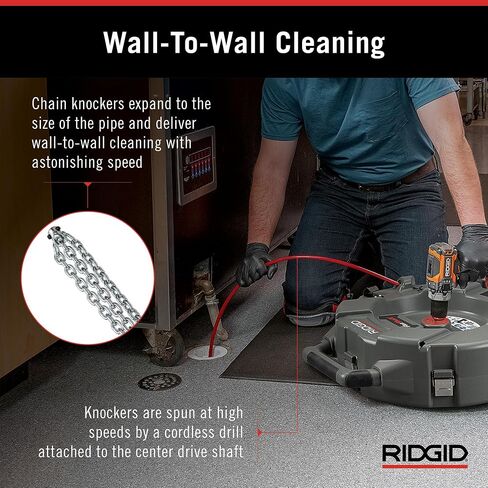 RIDGID 64273 نموذج K9-204 مجموعة آلة تنظيف الصرف FlexShaft لأنابيب 2 "-4" in Saudi Arabia