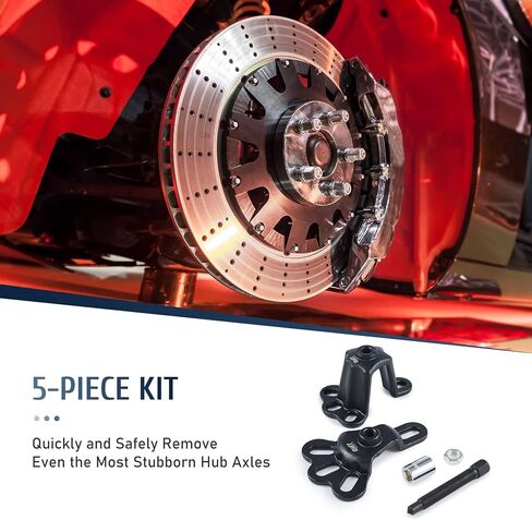 OMT Front Wheel Hub Puller Flange Type Tool for 3-3/4 to 4-1/2 Inch IDs, Universal Hub and Axle Puller with 5/8"-18 Forcing Bolt and Sleeve, FWD Hub Installer and Remover Tool with Socket in Saudi Arabia