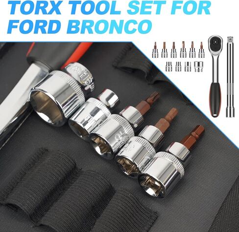 SUPAREE Hardtop and Door Removal Torx Tool Set Socket Wrench Kit for 1997-2019 2020 Jeep Wrangler CJ TJ JK JKU JL JLU Sport Sahara Rubicon X in Saudi Arabia