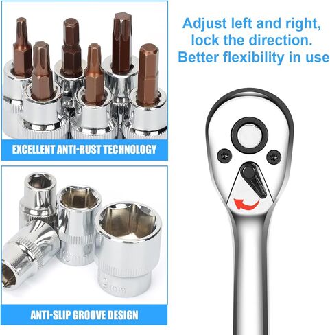 SUPAREE Hardtop and Door Removal Torx Tool Set Socket Wrench Kit for 1997-2019 2020 Jeep Wrangler CJ TJ JK JKU JL JLU Sport Sahara Rubicon X in Saudi Arabia