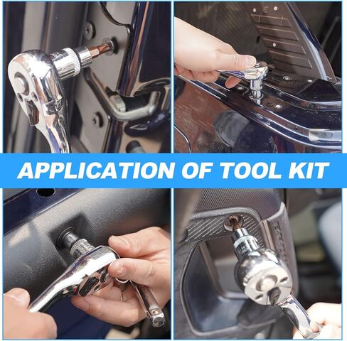 SUPAREE Hardtop and Door Removal Torx Tool Set Socket Wrench Kit for 1997-2019 2020 Jeep Wrangler CJ TJ JK JKU JL JLU Sport Sahara Rubicon X in Saudi Arabia