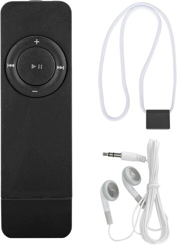 مشغل MP3، مشغل MP3 USB صغير الحجم ووسائط WMA للاستماع إلى الموسيقى (أسود) in Saudi Arabia