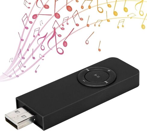 مشغل MP3، مشغل MP3 USB صغير الحجم ووسائط WMA للاستماع إلى الموسيقى (أسود) in Saudi Arabia
