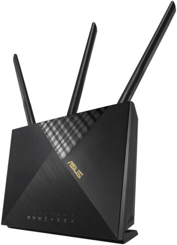 ASUS RT-AX86U (AX5700) راوتر ألعاب ثنائي النطاق WiFi 6 قابل للتمديد، منفذ 2.5 جيجا، منفذ ألعاب، وضع ألعاب الهاتف المحمول، إعادة توجيه المنفذ، أمان شبكة بدون اشتراك، حماية فورية، VPN، متوافق مع AiMesh in Kuwait