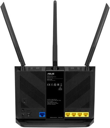 ASUS RT-AX86U (AX5700) راوتر ألعاب ثنائي النطاق WiFi 6 قابل للتمديد، منفذ 2.5 جيجا، منفذ ألعاب، وضع ألعاب الهاتف المحمول، إعادة توجيه المنفذ، أمان شبكة بدون اشتراك، حماية فورية، VPN، متوافق مع AiMesh in Kuwait