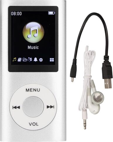 64G MP3 Player, 1.8 Inch Screen MP3 Music Player for Sports Studying, Support MP3 WMA FLAC APE AAC OGG and ACELP, Earphone Included (Blue) in Saudi Arabia