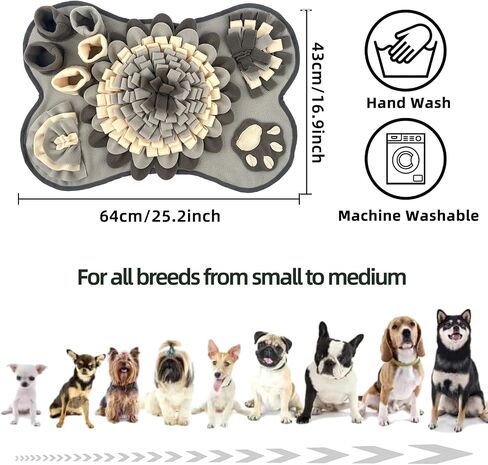 Interactive Dog Sniffing Mat, Snuffle Mat for Dog Durable Dog Slow Feeding Pad Small, Medium Dog BreedsTraining Mat- Perfect for Training, Foraging & Slow Eating in Saudi Arabia