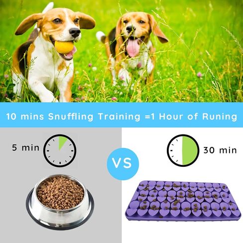 Silicone Snuffle Mat for Dogs 7.3"X14.6" Dog Lick Mat with Suction Cups Slow Feeder Dog Food Mat Sniff Mat for Dogs Cats Dog Entertainment Toys for Boredom(Black) in Saudi Arabia