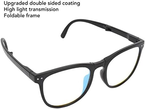 Folding Color Blind Glasses, Colorblind Correcting Glasses Red Green Blind Correcting Glasses Folding Portable Eyeglasses Weakness Glasses Color Blindness Glasses for Men Women (Black) in Saudi Arabia