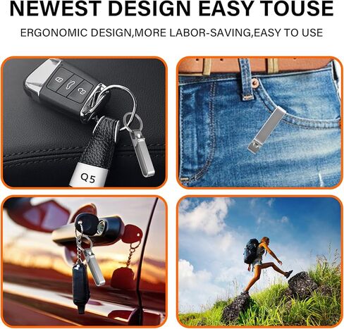 Titanium Carabiner Keychain Belt Clasp Clip,Heavy Duty EDC Key Holder,Key Clip Quick Release Hooks with Keyring for Outdoor(12ＭＭ) in Kuwait