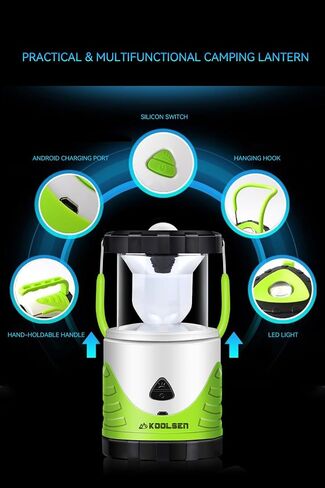 Camping Lantern Rechargeable, Battery Powered Led Tent Light, Lantern Flashlight for Emergency, Survival Kits, Fishing (Red) in Saudi Arabia
