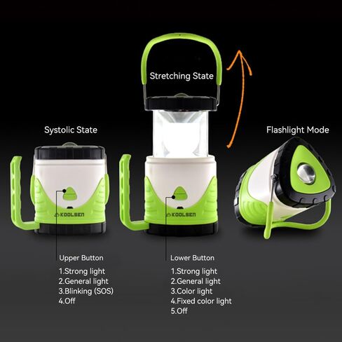 Camping Lantern Rechargeable, Battery Powered Led Tent Light, Lantern Flashlight for Emergency, Survival Kits, Fishing (Red) in Saudi Arabia