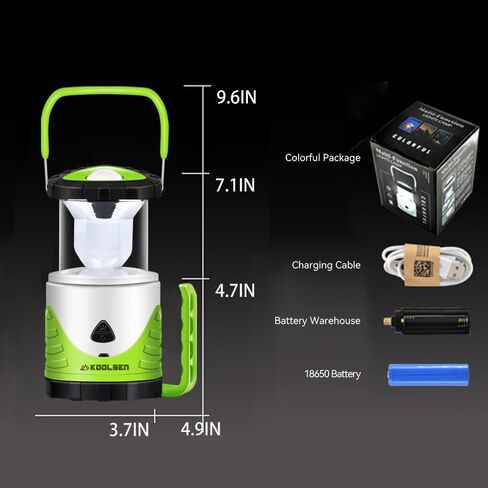 Camping Lantern Rechargeable, Battery Powered Led Tent Light, Lantern Flashlight for Emergency, Survival Kits, Fishing (Red) in Saudi Arabia