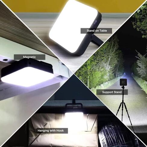 Camping Lantern, 100LED with 4 Brightness, Up to 1000LM, Rechargeable for 120hrs, Power Bank, IPX4 Waterproof, Small & Light, Emergency Light for Blackout, Hurricane, Hiking,Power Outages in Saudi Arabia