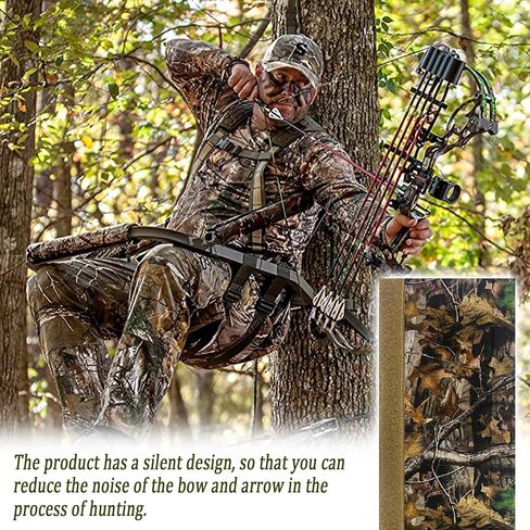 2 PCS Tree Stand Rail Pads Neoprene, Waterproof Treestand Rail Covers, Camo Tree Stand Replacement Rail Pads for Tripod Deer Stand Treestand Ladder, Hunting Climbing Seat Accessories in Saudi Arabia