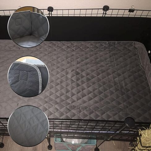 بطانة قفص خنزير غينيا من Oooct مع جوانب مرتفعة، وسادات تبول فراش خنزير غينيا، ومنصات قفص للحيوانات الصغيرة، خنازير غينيا، أرانب، فئران الهامستر، 41 × 27 × 5.7 بوصة، مناسبة لحجم القفص C&C 2 × 3 in Kuwait