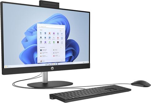 كمبيوتر مكتبي HP All-in-One بشاشة 23.8 بوصة IPS FHD (Intel i3-1315U، ذاكرة وصول عشوائي 16 جيجابايت، 1 تيرابايت PCIe SSD، Intel UHD، WiFi 6، بلوتوث 5.3، كاميرا ويب، Win 11 Pro) + لوحة مفاتيح وماوس + Dockztorm Hub in Saudi Arabia