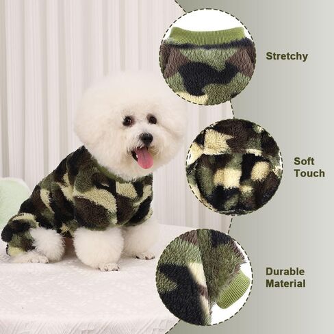 Dog Pajamas for Small Dogs Girl Boy Winter Onesies Pjs Cold Weather Puppy 4 Legged Sweater Clothes for Chihuahua Yorkie Teacup Jumpsuit Cute Pet Outfits Apparel Coats (Polka Dot 1, X-Small) in Kuwait