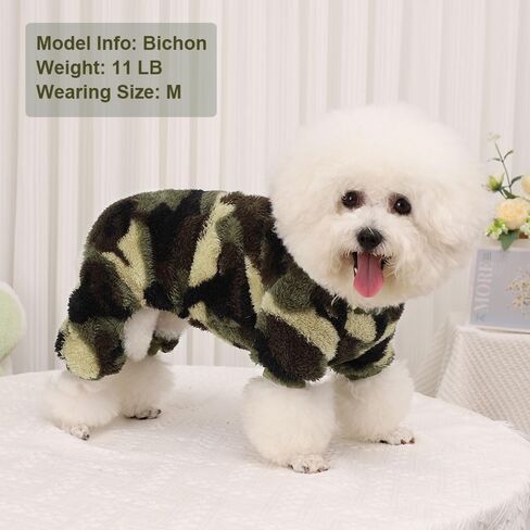 Dog Pajamas for Small Dogs Girl Boy Winter Onesies Pjs Cold Weather Puppy 4 Legged Sweater Clothes for Chihuahua Yorkie Teacup Jumpsuit Cute Pet Outfits Apparel Coats (Polka Dot 1, X-Small) in Kuwait