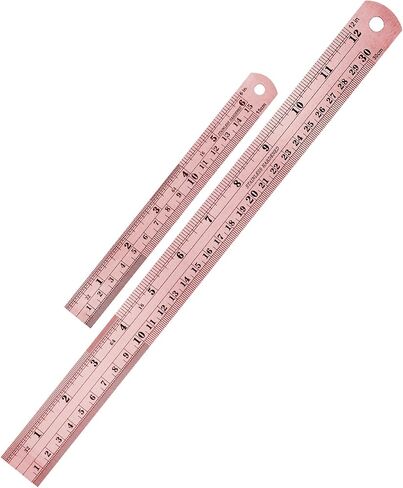 Mr. Pen Steel Rulers, 6 inch and 12 inch Metal Rulers, Pack of 2 in Saudi Arabia
