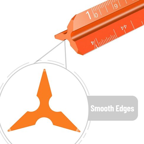 Mr. Pen- Small Scale Ruler, Architectural Scale, 6 Inch Ruler, 2 Pack, Pocket Size, Engineer Scale Ruler, Engineer Ruler, Pocket Ruler, Small Architectural Scale, 6 Inch Scale, Engineers Scale Ruler in Saudi Arabia