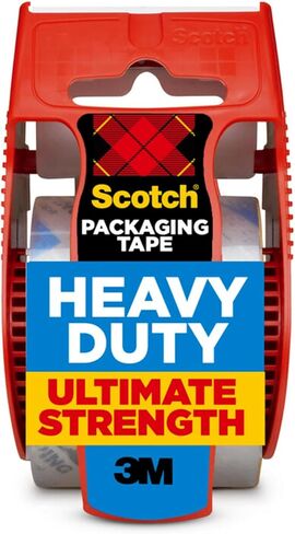 Scotch Heavy Duty Shipping Packing Tape, Clear, Holiday Shipping Supplies, 1.88 in. x 22.2 yd., 3 Tape Rolls with Dispensers in Saudi Arabia