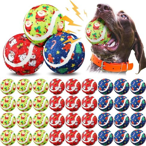 Libima 36 Pcs Dog Tennis Balls 2.5 Inches Toy Ball for Small Medium Large Dogs Durable Teething Chew Toys for Aggressive Dogs Exercise Training Catching, 3 Styles (Pumpkin) in Saudi Arabia