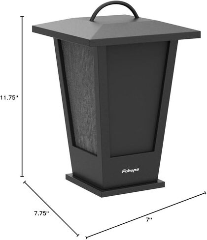 pohopa Bluetooth Speakers Waterproof, 2 Packs True Wireless Stereo Sound 20W Dual Pairing Lantern Indoor Outdoor Speakers with 20 Piece LED Lights, Rich Bass, Pinao Black in Kuwait
