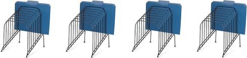 Officemate Large Incline Sorter, 8 Compartment, Wire, 8.5 x 10.375 x 12.625 Inches, Black (25212) in Saudi Arabia
