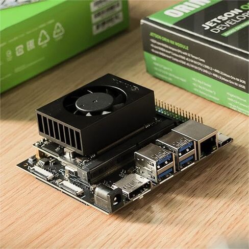 Yahboom Jetson Orin NX 16GB RAM AI 100TOPS Development Kit IMX219 CSI Camera 256GB SSD for Robots ROS2 Programming Ubuntu20.04 (Orin NX 16GB Came Adva Kit) in Kuwait