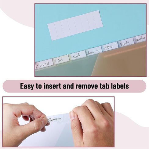 Mr. Pen- Binder Dividers with Pockets and Tabs, 8 Pack, Pocket Dividers for 3 Ring Binder with Tabs, Binder Dividers with Pockets, Dividers with Pockets, Binder Divider, Plastic Dividers with Pockets in Saudi Arabia