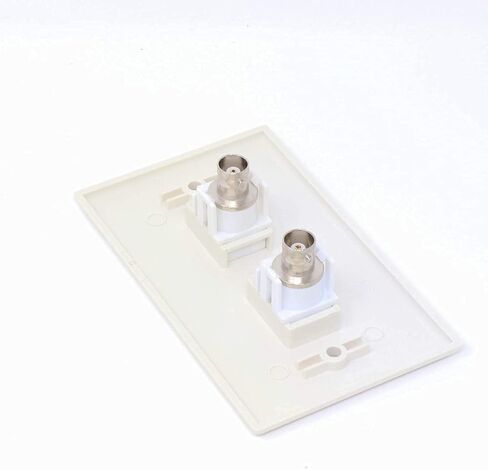 RiteAV - 2 Port BNC Wall Plate - Bracket Included in Kuwait